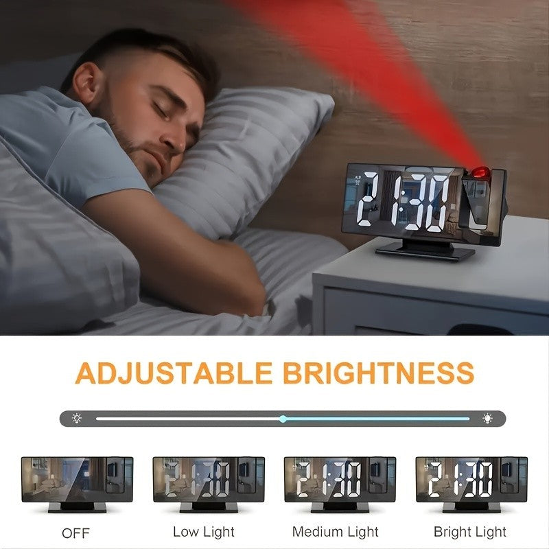 Reloj Proyector Inteligente 3 en 1 | Espejo + Pantalla LED + Alarma by Blessmark LMG™