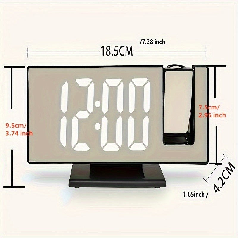 Reloj Proyector Inteligente 3 en 1 | Espejo + Pantalla LED + Alarma by Blessmark LMG™