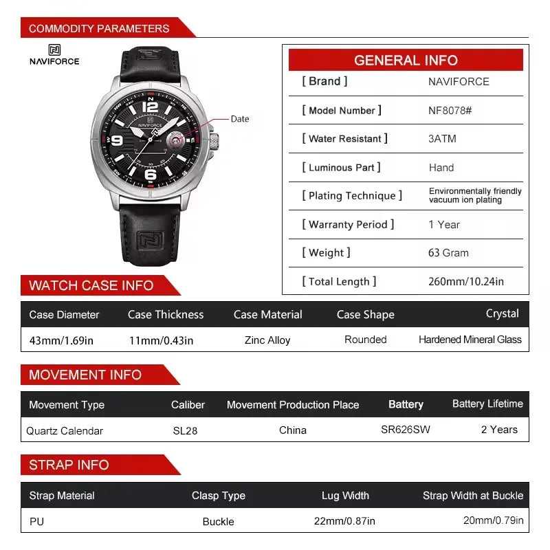 Naviforce NF8078 variante