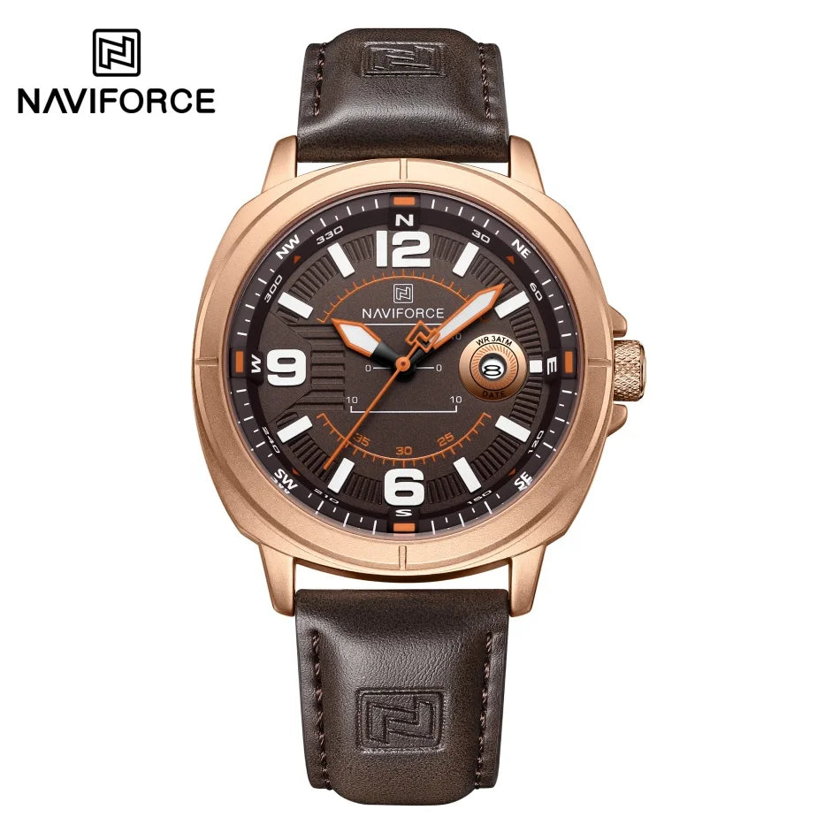 Naviforce NF8078 – Reloj de Cuarzo con Calendario y Correa PU