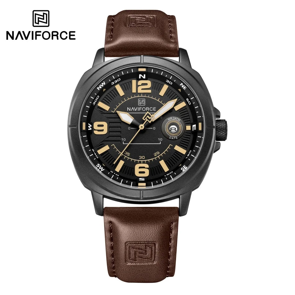 Naviforce NF8078 – Reloj de Cuarzo con Calendario y Correa PU
