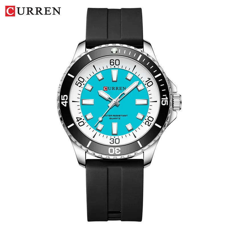 CURREN 8448 – Reloj Deportivo de Cuarzo Luminoso