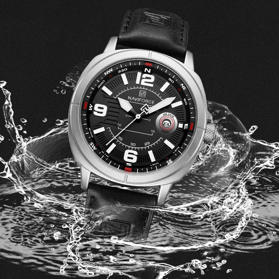 Naviforce NF8078 – Reloj de Cuarzo con Calendario y Correa PU