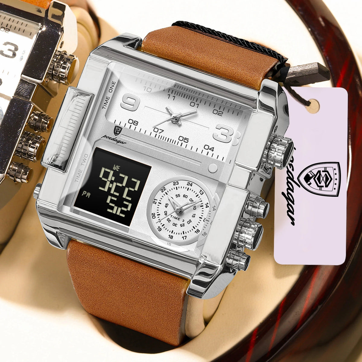 POEDAGAR 997 – Reloj de Cuarzo con Fecha y Semana