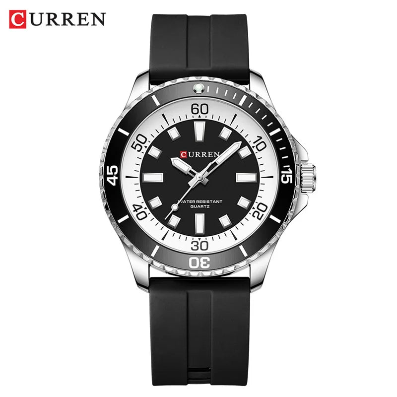CURREN 8448 – Reloj Deportivo de Cuarzo Luminoso