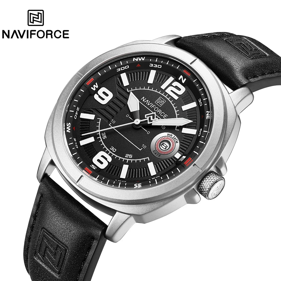 Naviforce NF8078 – Reloj de Cuarzo con Calendario y Correa PU
