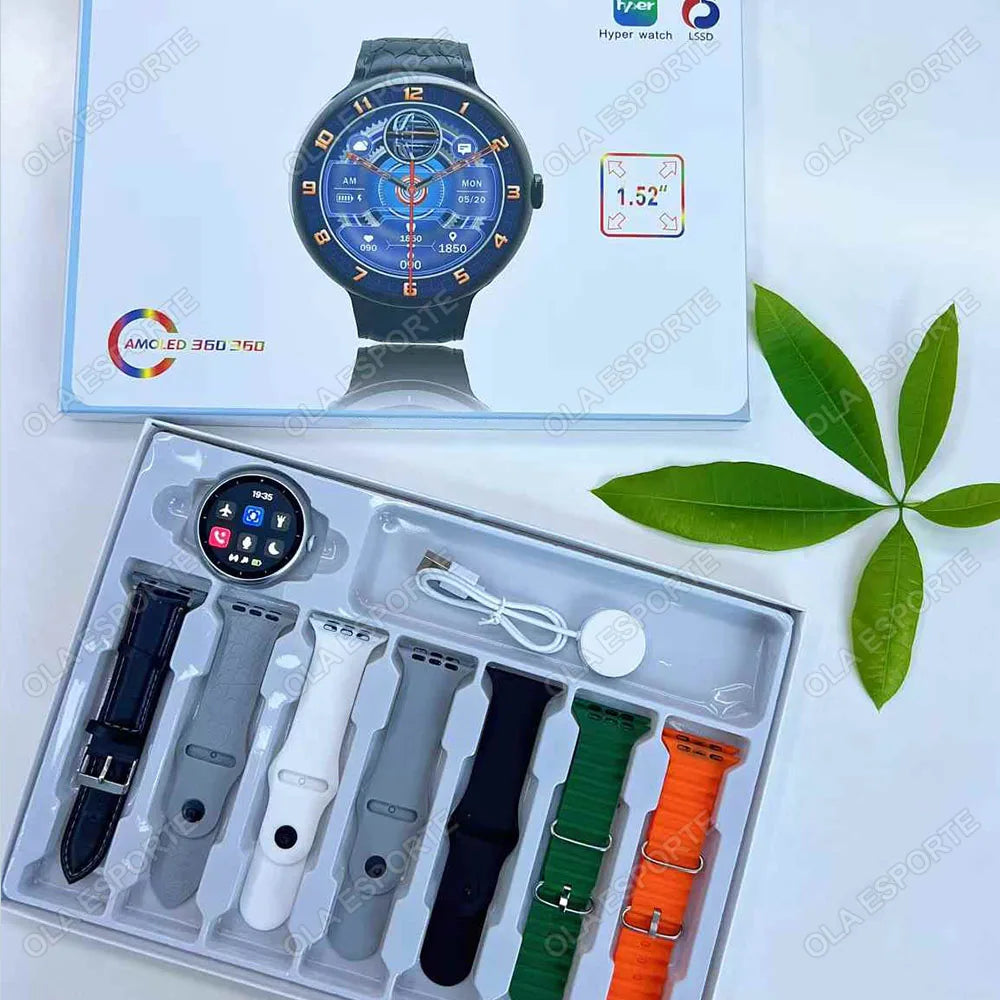Smartwatch HT30 – Llamadas Bluetooth, GPS y 7 Correas