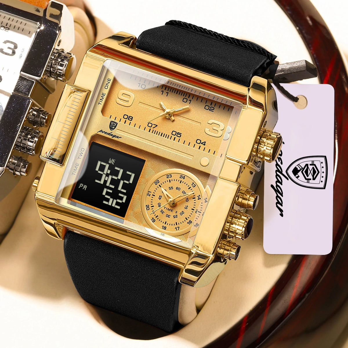 POEDAGAR 997 – Reloj de Cuarzo con Fecha y Semana