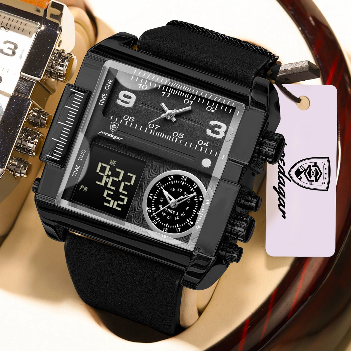 POEDAGAR 997 – Reloj de Cuarzo con Fecha y Semana