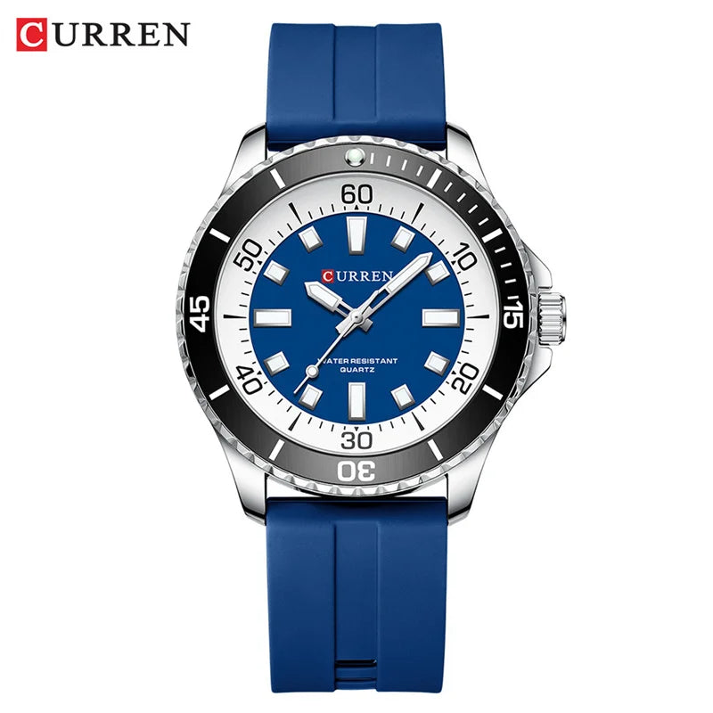 CURREN 8448 – Reloj Deportivo de Cuarzo Luminoso