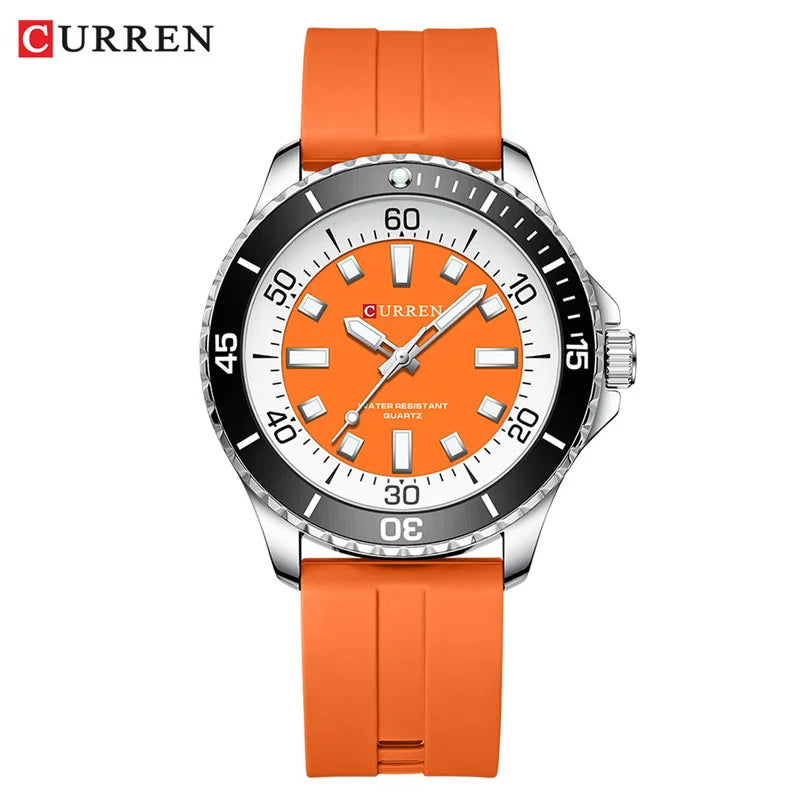 CURREN 8448 – Reloj Deportivo de Cuarzo Luminoso