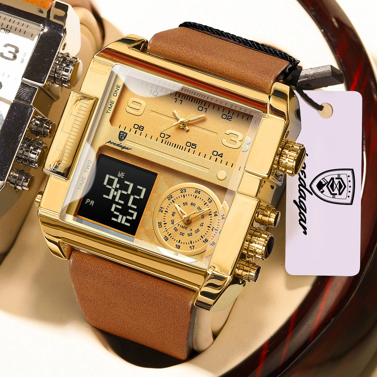 POEDAGAR 997 – Reloj de Cuarzo con Fecha y Semana