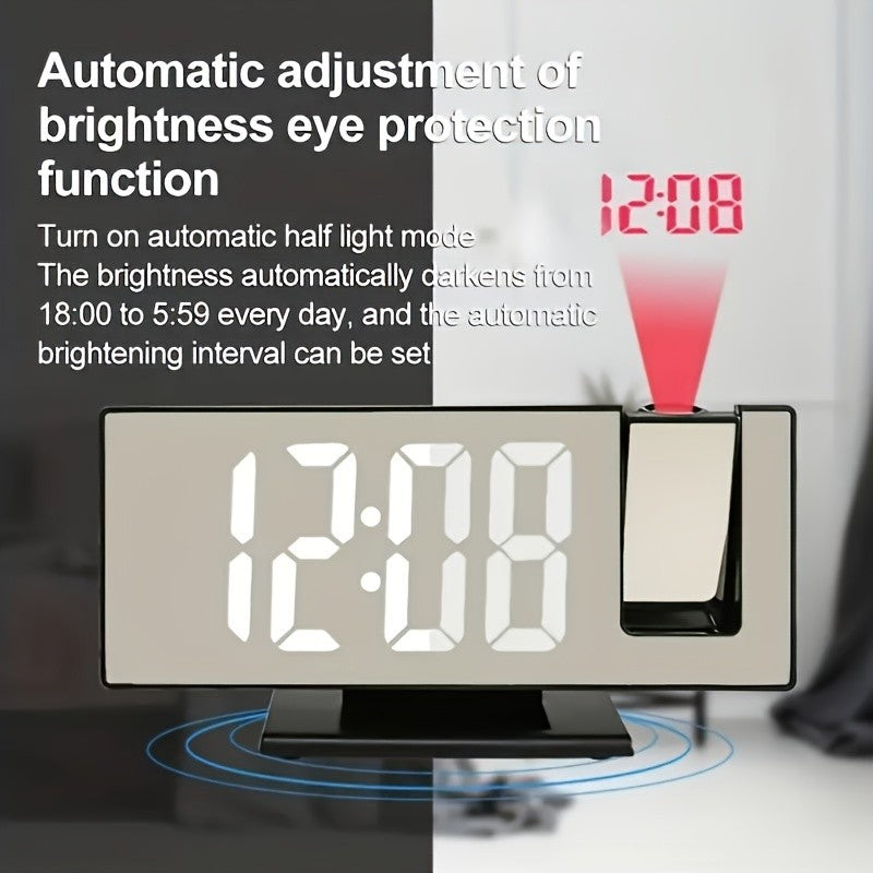 Reloj Proyector Inteligente 3 en 1 | Espejo + Pantalla LED + Alarma by Blessmark LMG™