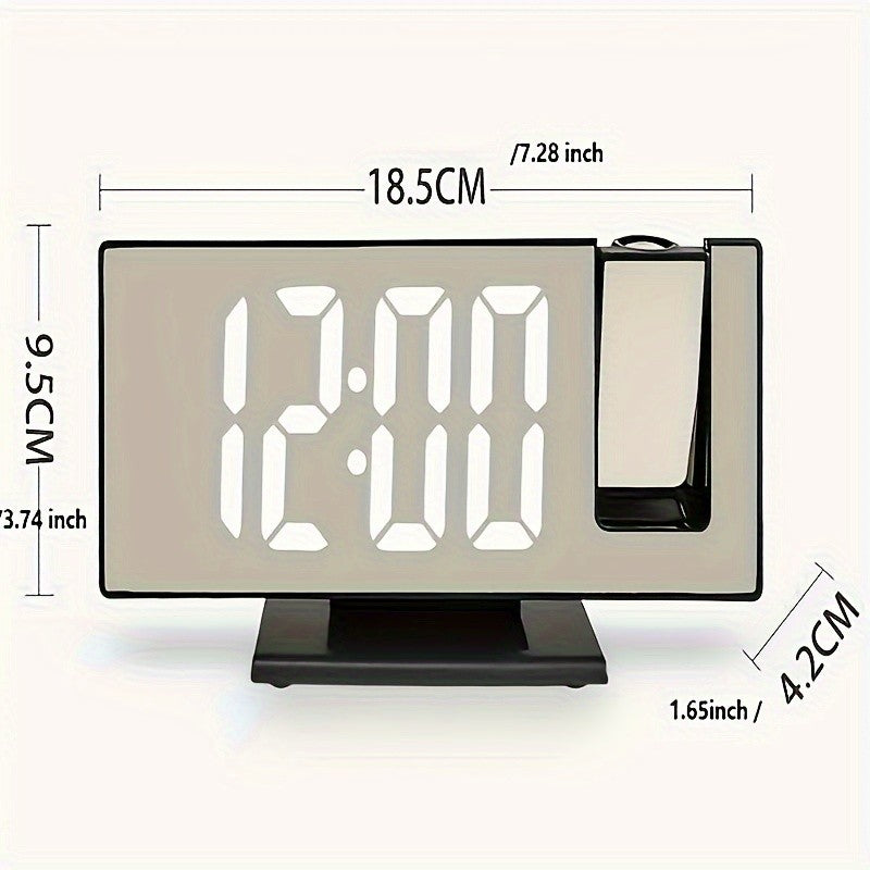 Reloj Proyector Inteligente 3 en 1 | Espejo + Pantalla LED + Alarma by Blessmark LMG™