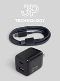 Mauslge GaN 30W con cable USB-C a USB-C
